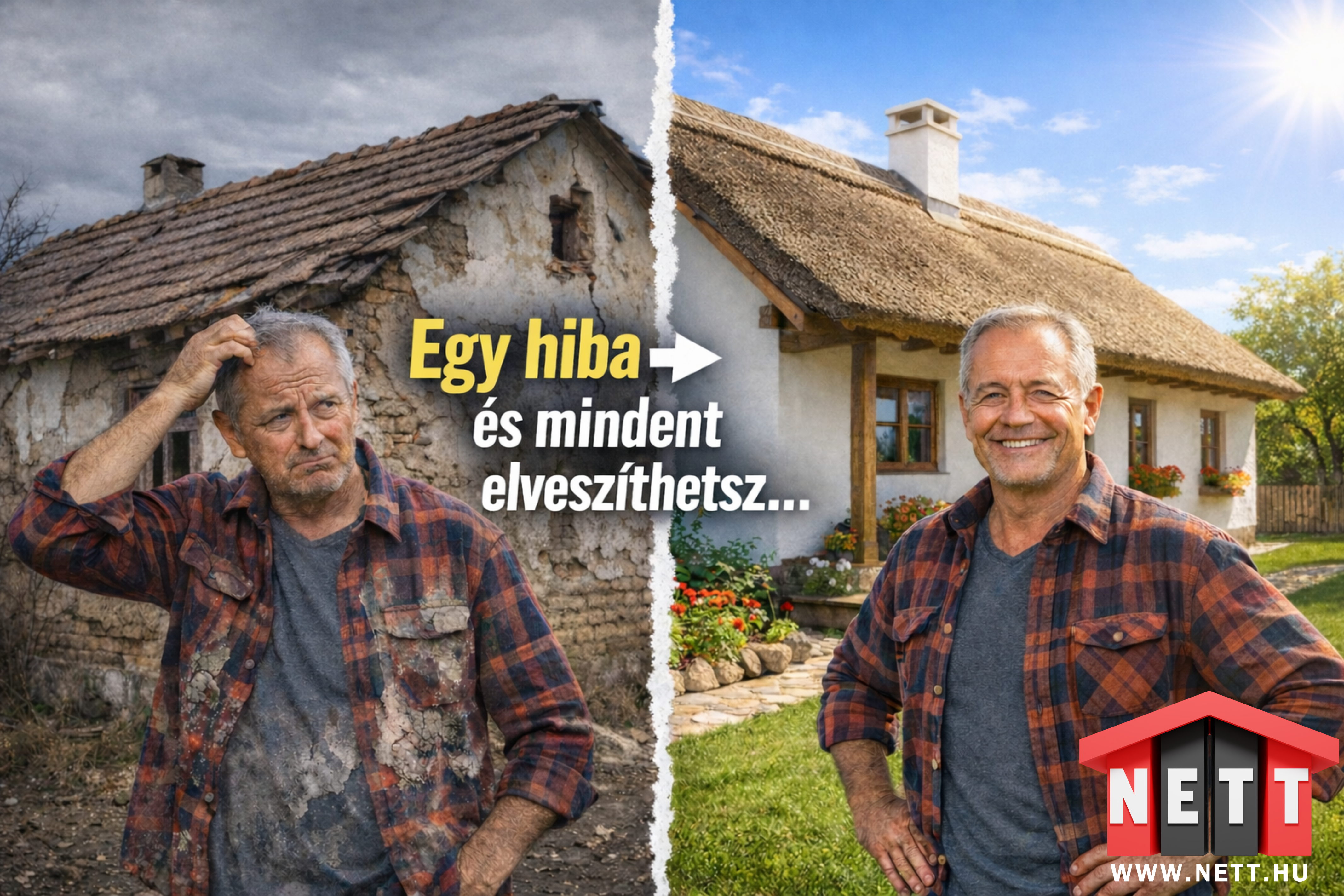 Hibák vályogház felújításakor – így NE tedd tönkre álmaid otthonát Hibák vályogház felújításakor – így NE tedd tönkre álmaid otthonát