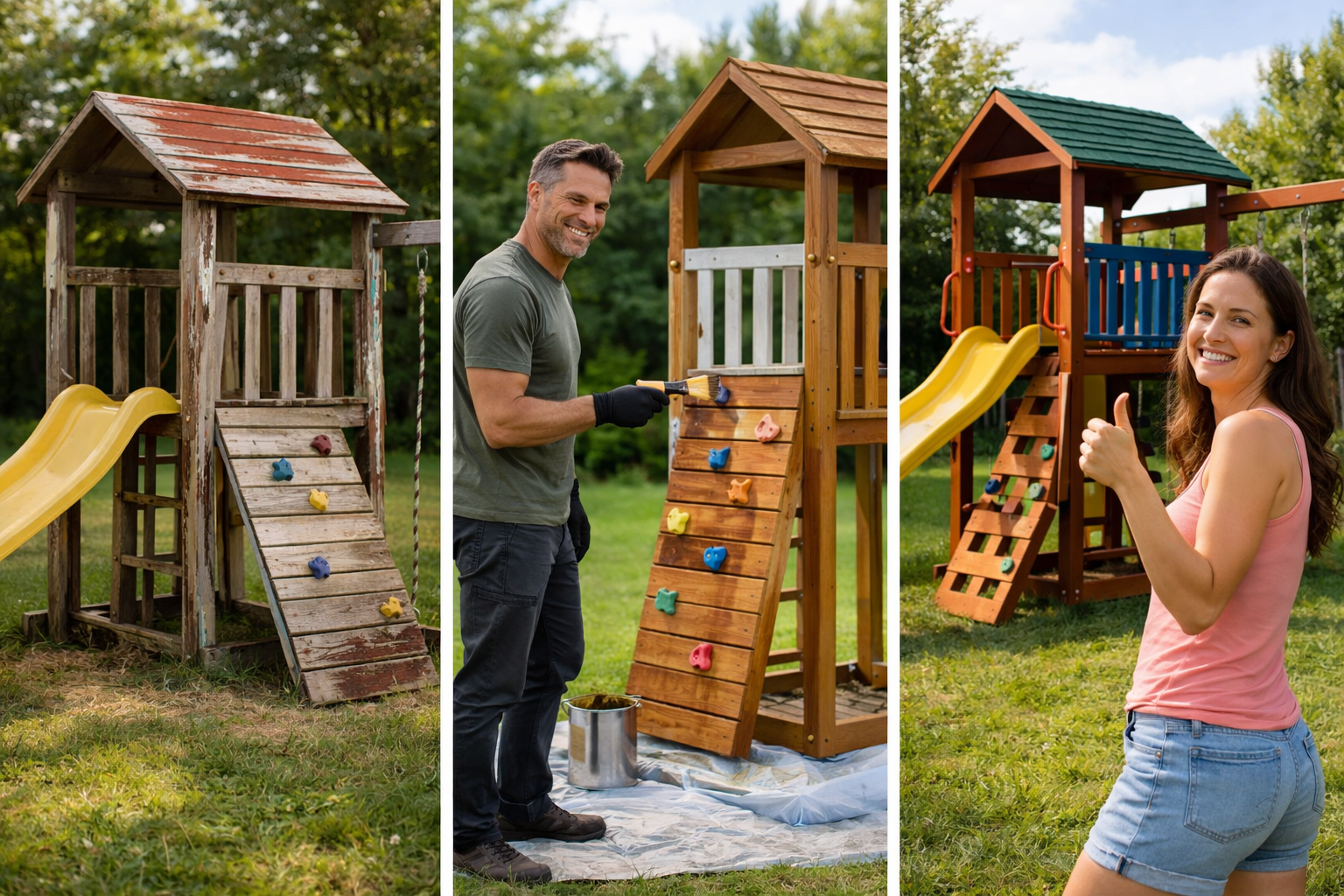 Kerti játszótér, faház, kerítés vagy kültéri bútor festése előtt állsz? 